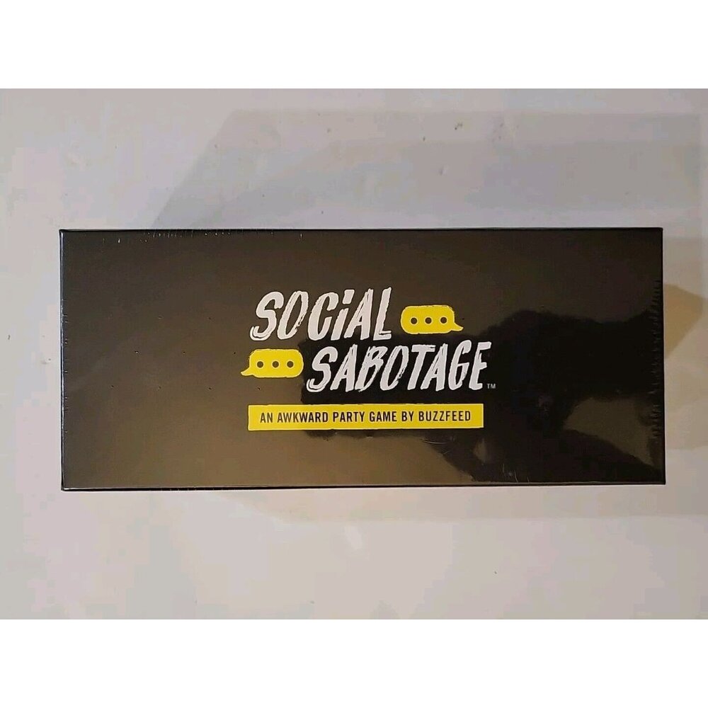 SOCIAL SABOTAGE Card Game Buzz Feed Ages 17+  3+ players SMARTPHONE REQUIRED NEW